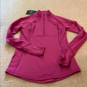 Calia 1/4 Zip in Purple Orchid - Small, Slim Fit